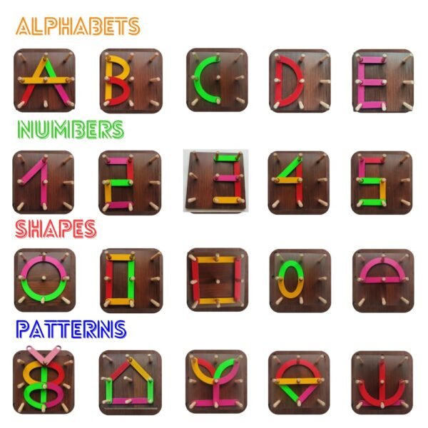 FunBrigade Wooden Alphabet & Numbers Puzzles For Kids Learning, Construction Puzzle Kids Toys For 2-5 Years | Abcd Toys For Kids, 28 Pcs - Image 5