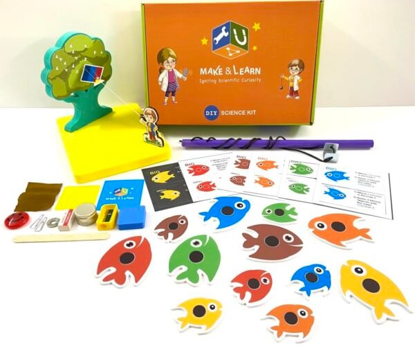 Nature of Magnets Educational 3 Activities in 1 Box for 5+ Years Explore Magnetism Flying Kite and Fishing Game STEM Based Activities Science Gifting for Birthday - Image 2
