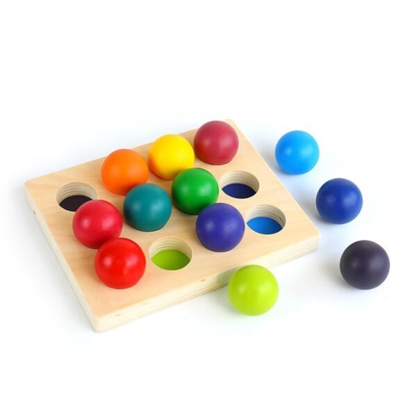 bnf® Montessori Toys Color Sorting Game Early Learning for Kids Children Peg Board - Image 4
