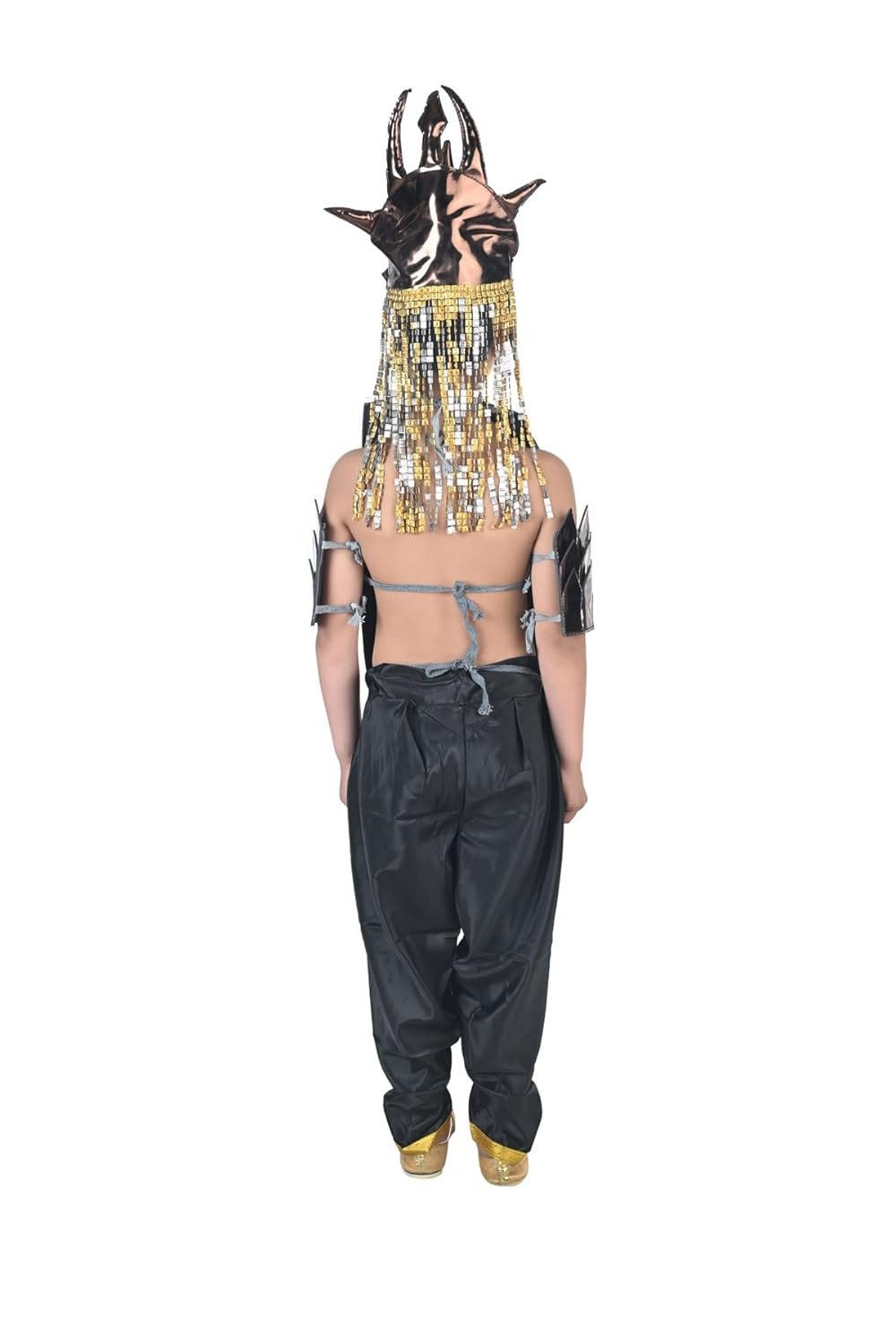 BookMyCostume Baahubali Warrior Indian Movies Character with Helmet Kids & Adults Fancy Dress Costume - Image 3