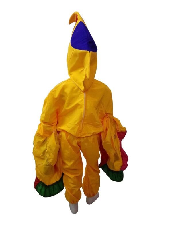 BookMyCostume Yellow Bird Macaw With Multicolor Wings Kids Fancy Dress Costume - Image 2