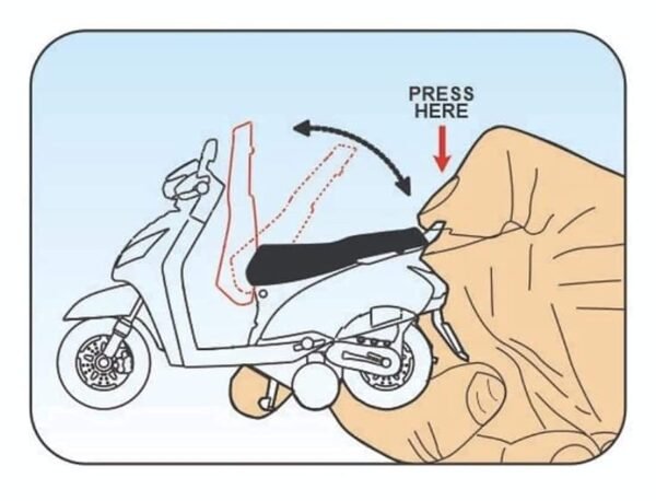 Amazing Pull Back Bestiva (Activa) Toy Scooter For Kids.|With Openable Seat & Movable Handle Feature.|Beautiful Design.|Rear Wheel Suspension Moves.|Miniature Scaled Models. (Blue Color) - Image 5