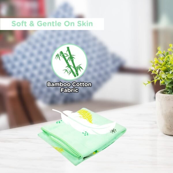Mee Mee Micro Fiber Baby Bath Towel for New Born | Wash Cloth, Quick Absorbent, Extra Soft Cotton Towels for Kids/Toddlers/Infants/Babies, Pack of 1, Green 70X110 CM - Image 5