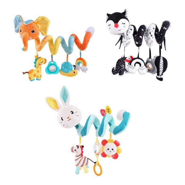 bnf® Babies Spiral Activity Toy Spiral Hanging Rattle for Kids Infants Boys Girls Rabbit - Image 4