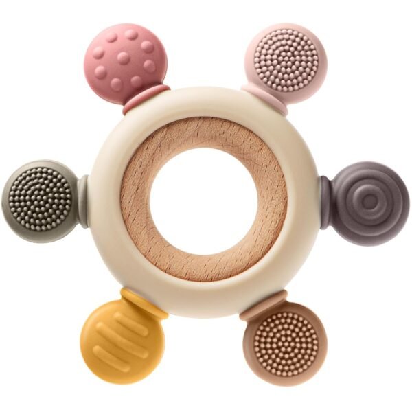 Baby Teething Toys for 0-6 6-12 Months, BPA Free Baby Teether Sensory Toys for Babies 0 3 6 9 12 18 Months, Newborn Infant Toys Gifts for 1 One Year Old Baby Boys Girls (Multicolor)