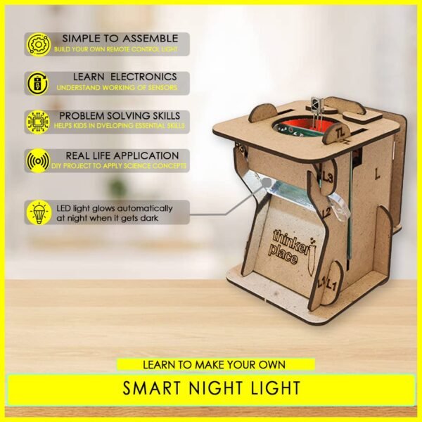 Smart Night Light DIY Kit for Kids | Toys for 8+ Years, 9+ Years, 10+ Years | Learning & Educational Toys | STEM Toys | Science Kits | Great Gift for Boys & Girls - Image 6
