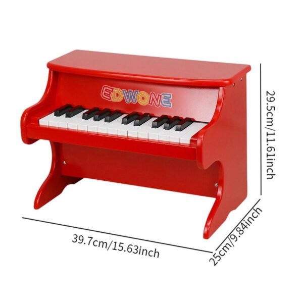 Learn to Play Piano 25 Keys Wood Piano for Girls Boys 3-7 Years Old Beginner|Toys & Hobbies | Educational | Music & Art|1 Wood Piano Toy - Image 3