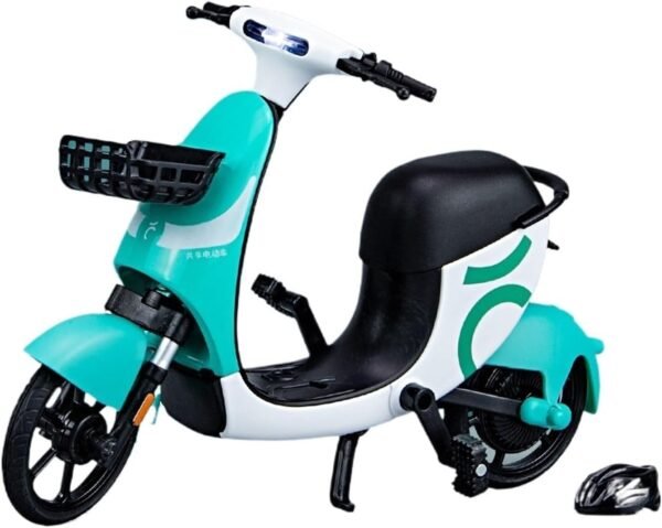 Police Motorcycle Toy - Pull Back Motorcycle Toys, Tiny Gift with Music Lighting, Latte Motorcycles Toy for Kids Boys Age 3-8 Year Old [New] (1/10 Urban Sharing Electric Bicycle-Green)