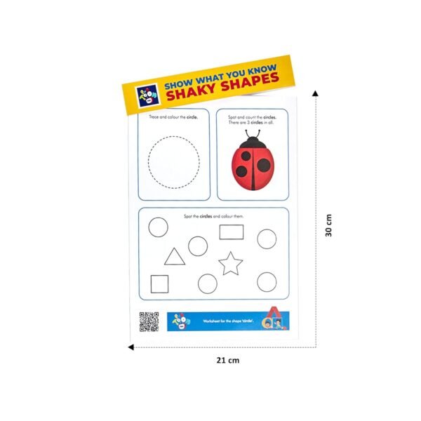Activity Worksheet for Kids 3 to 4 Years | Covers Phonics, Colors, Numbers, Shapes & More with Early Learning Sheet |Engaging Curriculum Based UKG worksheets - Image 2