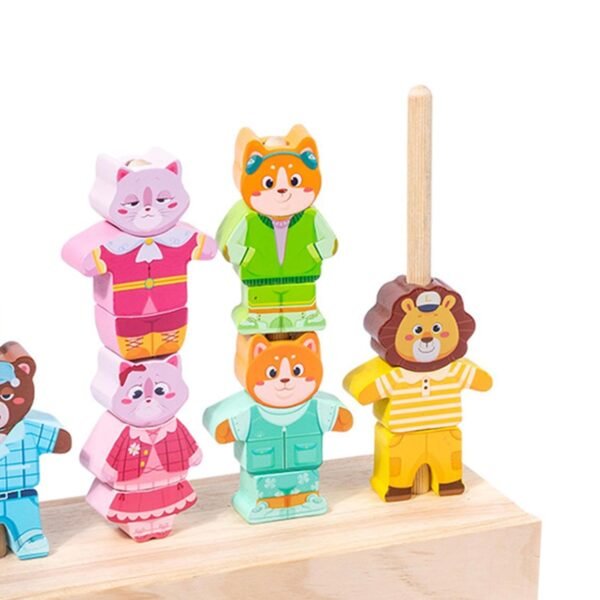 bnf® Animal Stringing Threading Beads Toy Sensory Toys for 1 2 3 4 Years Old Kids - Image 2