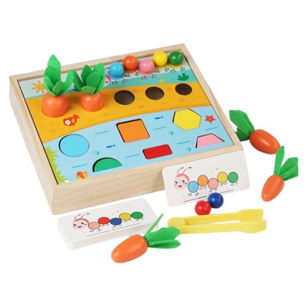 Toy Wooden Shape Color Sorting Toy Shape Sorter Puzzle Toy for Children Toddlers - Image 5