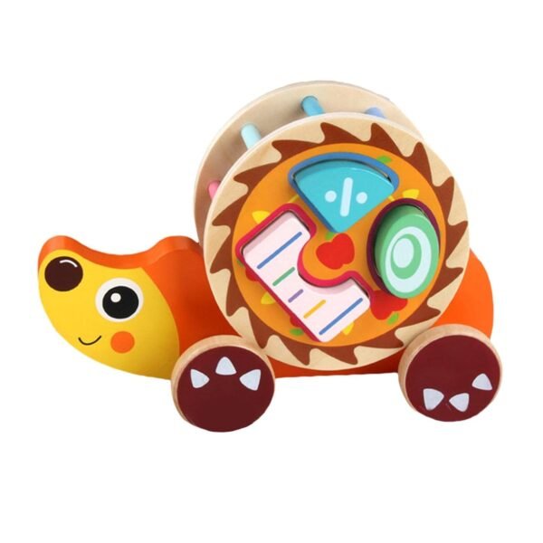 bnf® Wooden Trailer Toy Creative for Kids Age 0-3 Years Hedgehog Baby | Toys for Baby | Developmental Baby Toys - Image 5