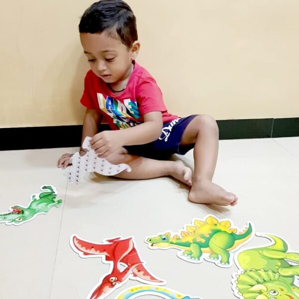 TOYKRAFTT 3 Piece Puzzle for Kids 1-3 Years | Toddler Puzzles, Educational Jigsaw Puzzle for 2-Year-Olds | Toys for 3-Year-Olds | My First Dinosaur Puzzles - Image 2