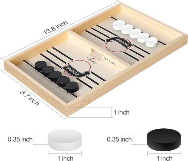 Amisha Gift Gallery Board Games for Kids String Hockey Table Board Games Indoor Games Fastest Finger Games for Kids Fast Sling Puck Board Game for Kids and Adults Big - Image 3