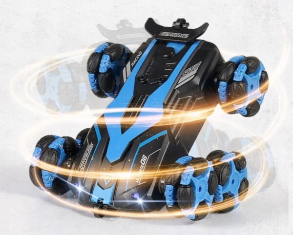 6 Wheel Remote Control Car 2.4G Off-Road RC Monster Truck Double Sided Stunt Car 360° Rotating Twisting Drift Car Toy for Kids Boys Girls 3-8 Year Old (Multicolor) - Image 4
