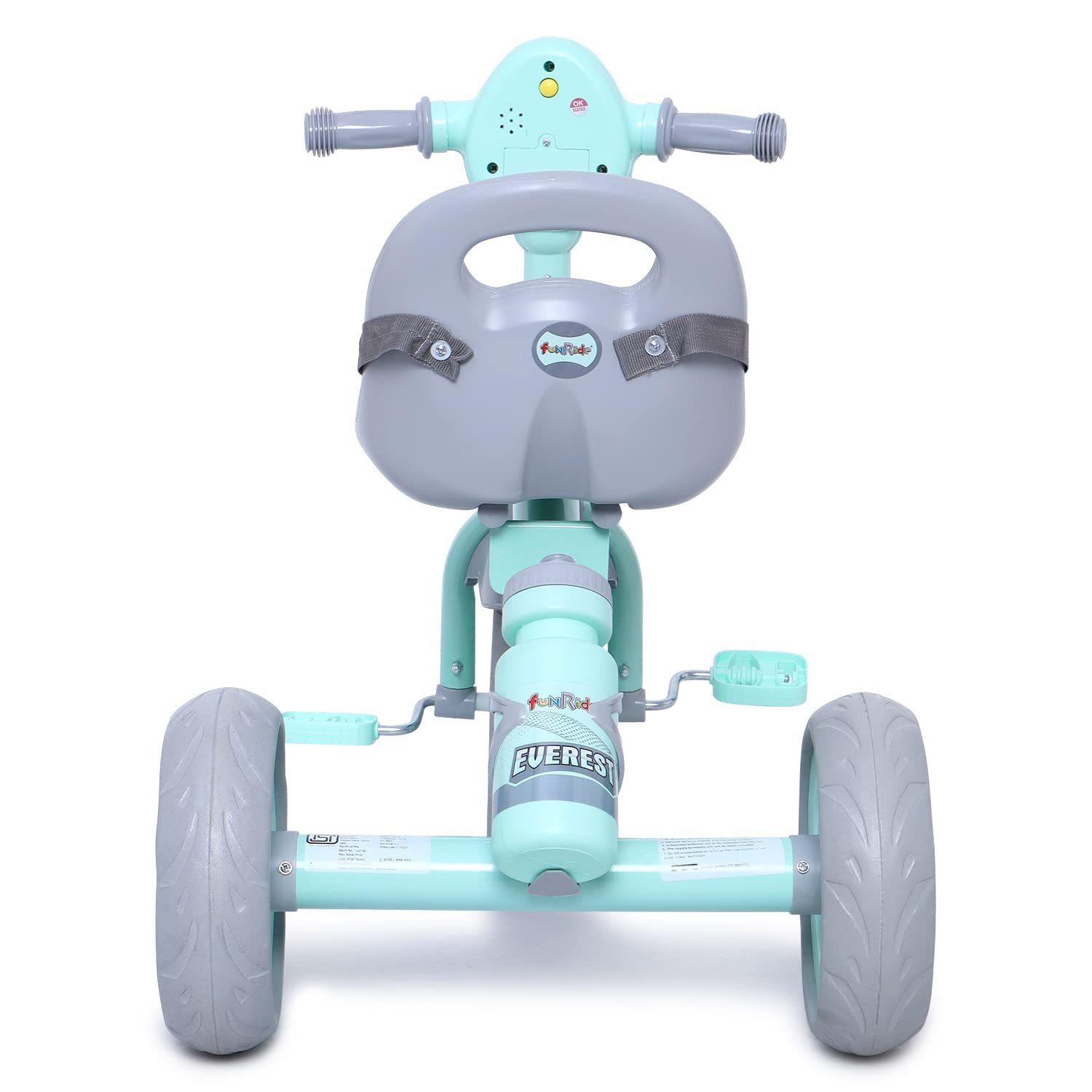 Fun Ride Tricycle Kids Musical Plug&Play Trike 1-4 Years-Sipper,Seat Belt,Eva Tyre for Indoor&Outdoor-Trike for Boys&Girls-Up to 25 Kg-Made in India,Green - Image 4