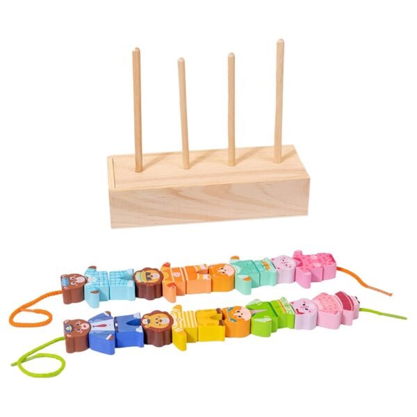 bnf® Animal Stringing Threading Beads Toy Sensory Toys for 1 2 3 4 Years Old Kids - Image 6