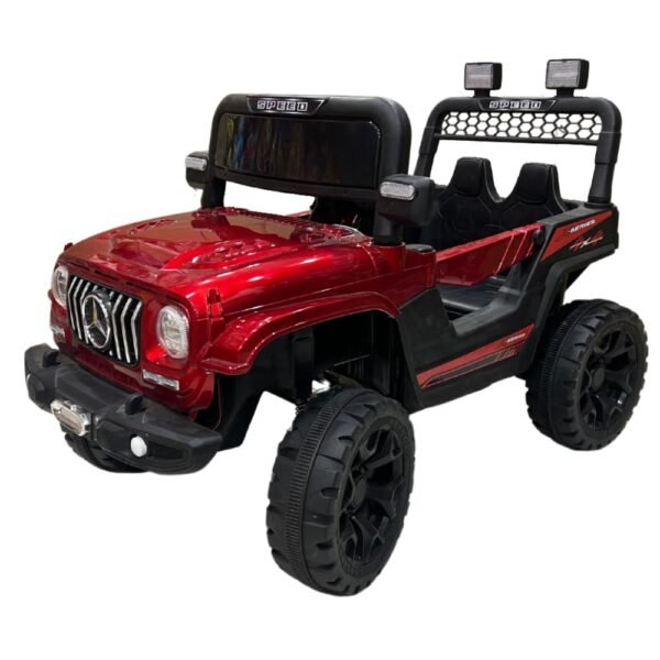 Battery Operated Ride-On Jeep for Kids - 4x4 Electric Toy Car with 5 Motors, Dual Batteries, Remote Control, LED Lights, Music System, and Safety Features for Boys & Girls Aged 1-5 Years - Image 3