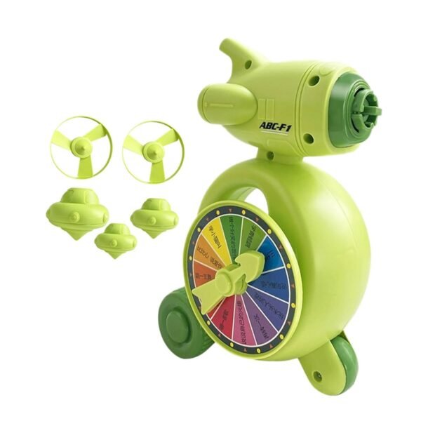 Toy 5 in 1 Gyro Toy Versatile Whistle Toy Gyro Toy for Girls Boys Indoor Outdoor Light Green