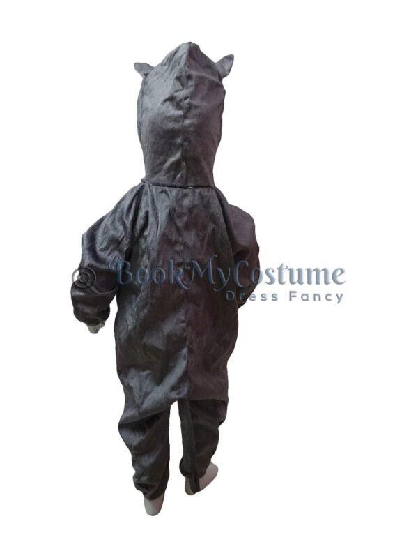 BookMyCostume Grey Cat Cartoon Kids Fancy Dress Costume - Image 3