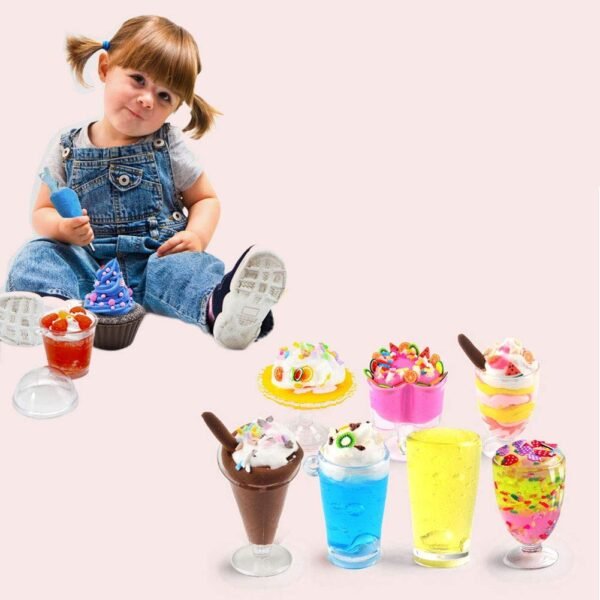 Firstly Traders Slime Kit for Girls & Boys | Toys for Kids Aged 7-12 Years | 1 Slime Pot, 6 Crystal Slime and 12 Air Dry Clay | Birthday Gift and Toy for Boys and Girls | Multi Color - Image 5