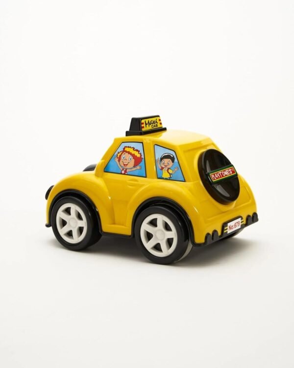 Cartoon Maxi Cab Friction Powered Taxi Toy Car for Toddlers/Kids/Children | Kids Toys for 2-5 Years | Car Toys for Boys 3-5 | Toy Vehicle | Baby Toy Car - Image 3