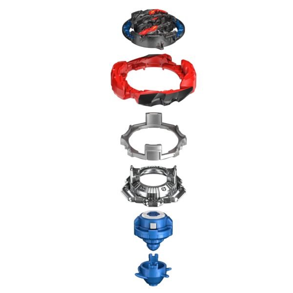 Beyblade Burst QuadDrive Cyclone Roktavor R7 Beyblade Spinning Top Starter Pack, Stamina/Defense Type Battling Game with Launcher, Toy for Kids - Image 3