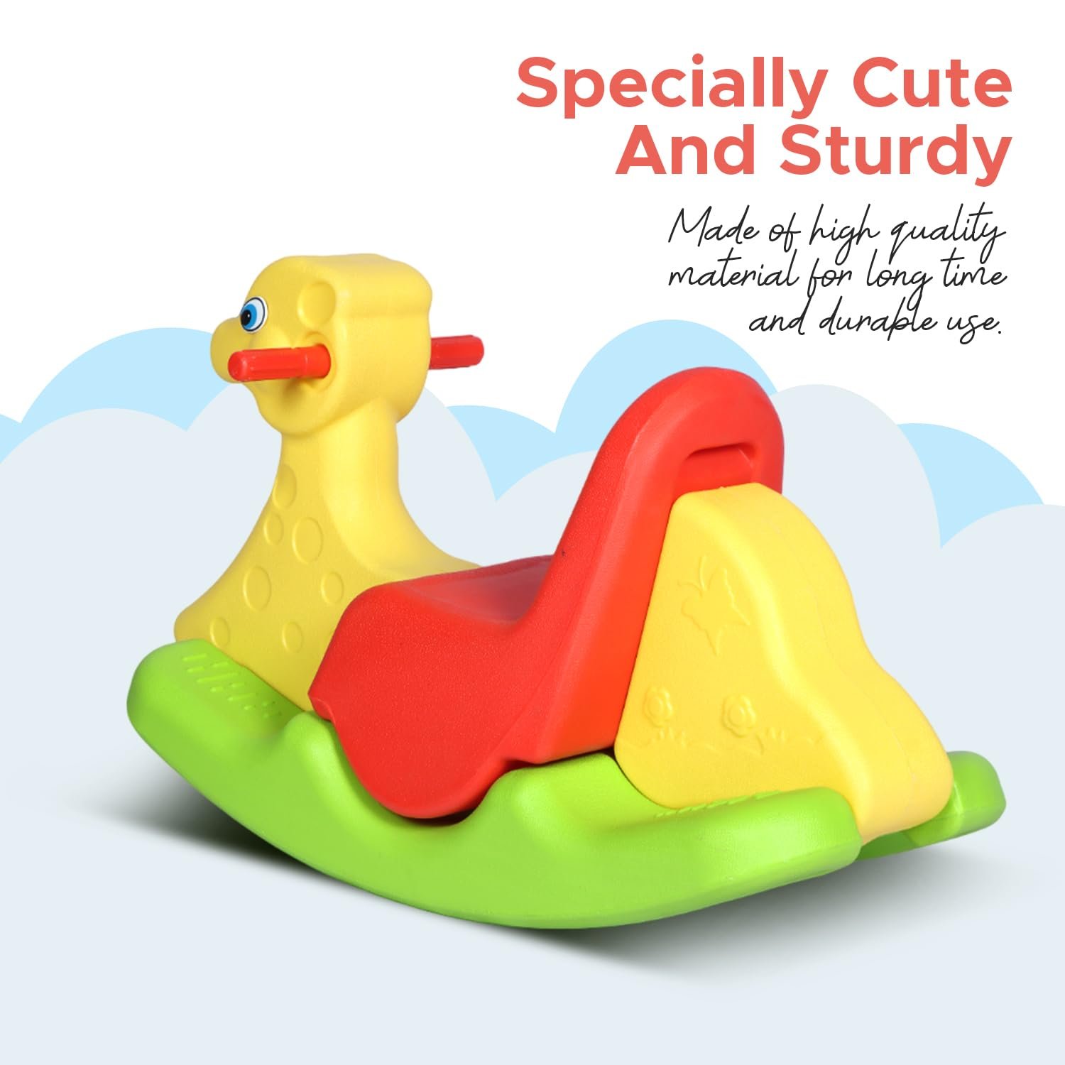 Elephant Rocker for Kids, Rocker for Kids 1-3 Years, Animal Rocker for Babies, Baby Rocking Rider for Kids, Ride on Toys - Blue - Image 6