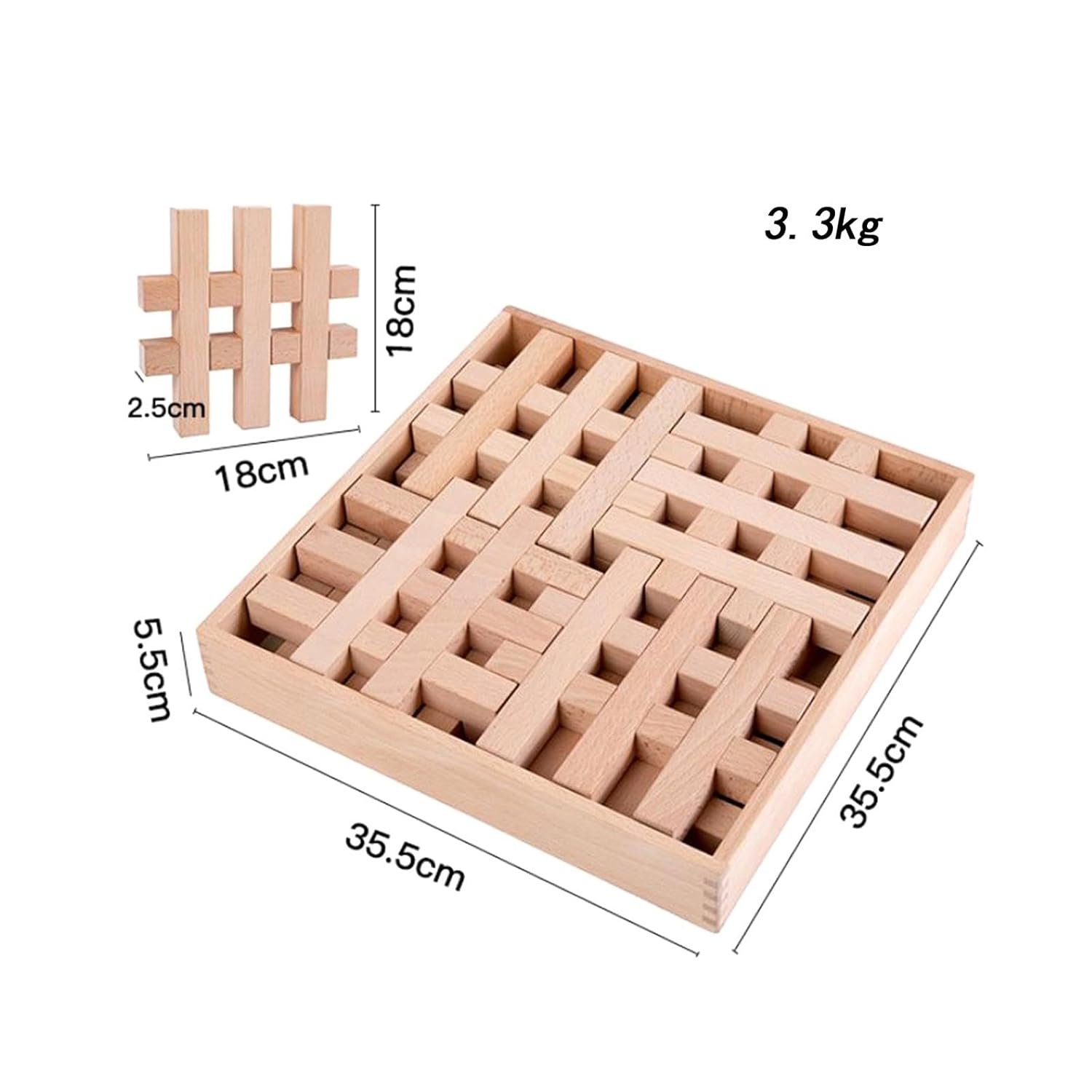 BNF® Wooden Building Blocks Puzzle ToysBoys Girls 4-8 Year Old Style A|Toys & Hobbies | Educational | Other Educational Toys|1 Set Wooden Building Blocks - Image 3