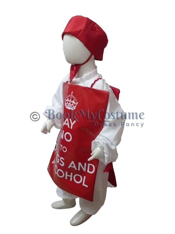 BookMyCostume Say No to Drugs & Alcohol Social Awareness Kids Fancy Dress Costume 6-7 years - Image 3