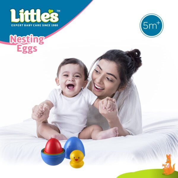 Little\'S Nesting Eggs I Activity Toy for Babies I Multicolor I for Infant & Preschool Toys I Develops Motor & Reasoning Skills,4 pcs - Image 3