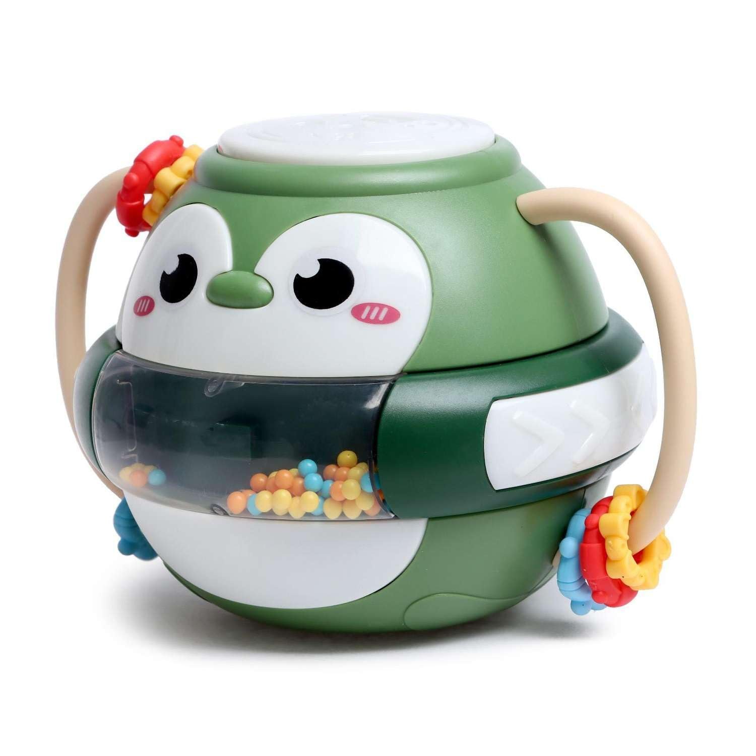 Funny Cute Plastic Baby Musical Toy Baby Hand Drum Rattle Toy for Kids with Light Music Toys for 1 2 Years Old - Image 2