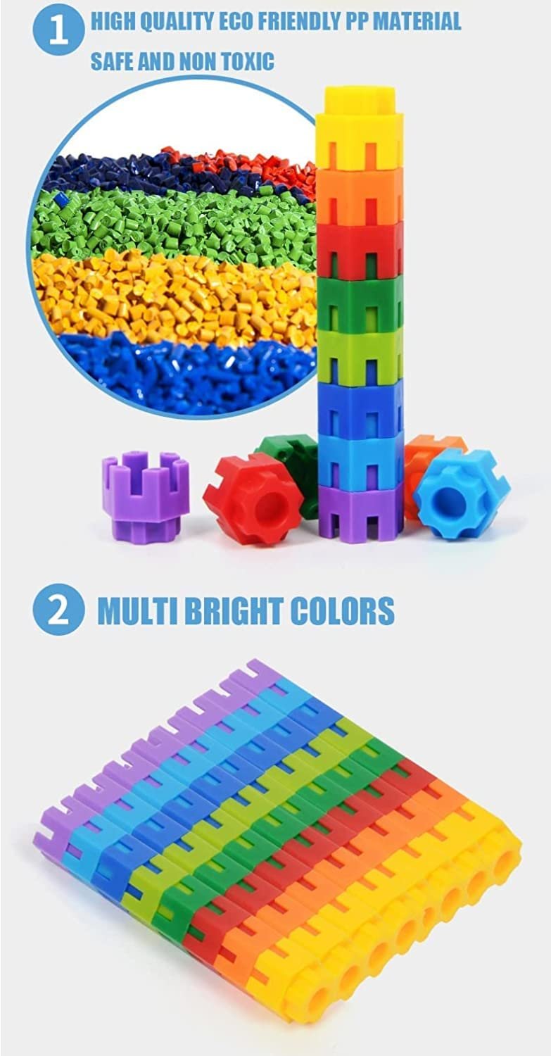 Non-Toxic New Hexagon Shape Building Block Set for 3-8 Years Old Kids Boys,90+ Piece (Building Block Toys) - Image 2