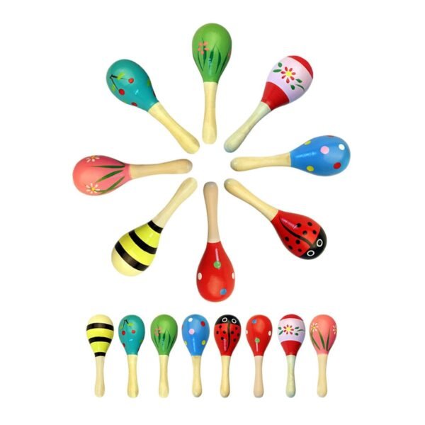 BNF 7Pcs Wooden Baby Rattle Set Musical Development Toy for Newborn 0-1 Year Old | Baby | Toys for Baby | Rattles - Image 3