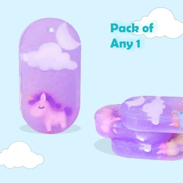 The Little Lookers Soap with Unicorn Eraser| Handmade/Handcrafted & Hand cut| Kids friendly Organic Soap for All skin with moon and star details (120 gms approx.)(Unicorn, Pack Of 1) - Image 2