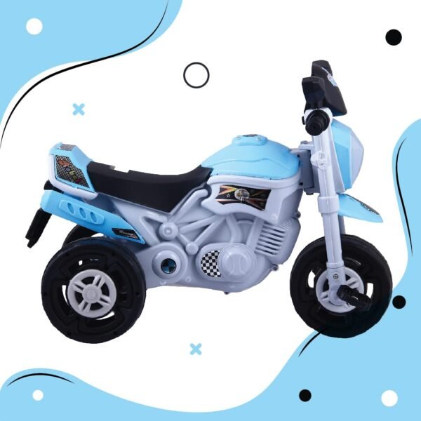 KURB Rebel TRIKES for Kids| Tricycle for Toddlers 1-5 Years | Boys & Girls | Smart Plug N Play | Bullet Tricycle with Light & Music| Capacity Up to 30Kgs Wheels - Blue - Image 5