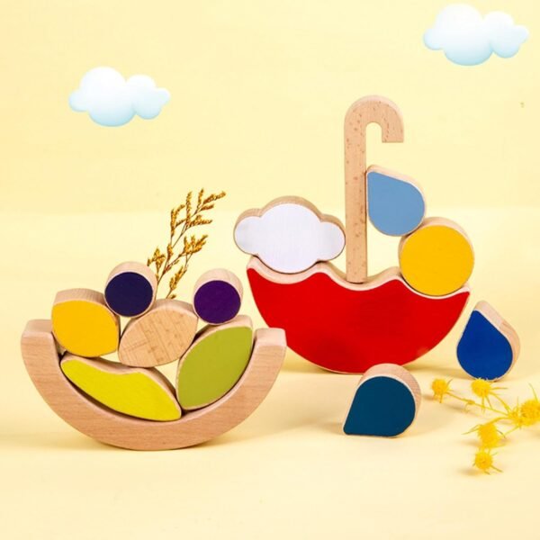 bnf® Stacking Blocks Parent Child Game Puzzle Toys for Kids Ages 3+ Umbrella Baby | Toys for Baby | Developmental Baby Toys - Image 2