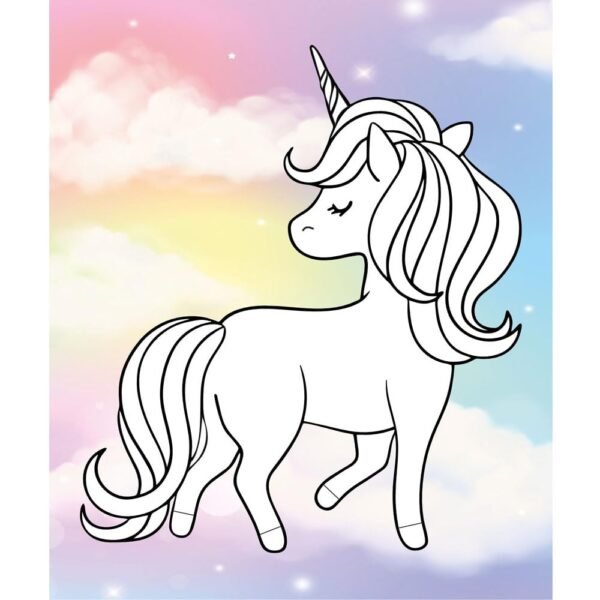 TOYKRAFTT Art and Craft Kit Picture in Sequins Unicorns| Sequins for Kids Craft | Gift for Girls Boys Age of 5 to 7 Years Old Birthday Return Gift - Image 3