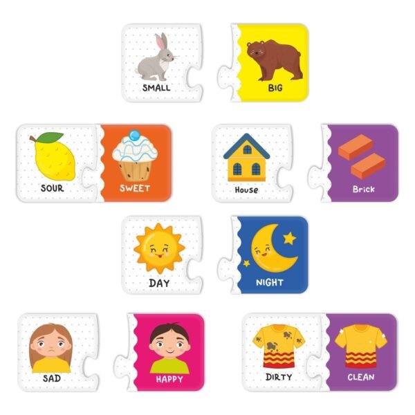 Webby Opposites 2 Pieces Learning Pack Jigsaw Puzzle, Montessori Early Educational Pre School Puzzle Toys for 2+ Years Kid - Image 4