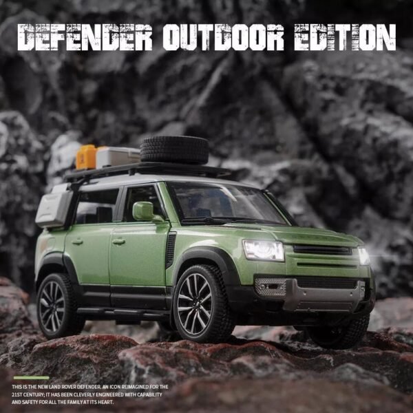 1:24 Defender Outdoor Edition Die-Cast Metal Pull Back Car with 6 Openable Doors with Sound and Light Toy Decoration car Best Gift Toys for Kids ?Multicolour? - Image 3