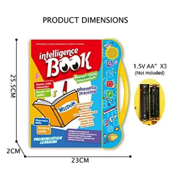 NHR Kids Intelligence English Letters & Words Learning Sound Book - Fun Educational Toys, Activities With Numbers, Shapes, Animals Phonetic Learning for Toddlers (E-Book, Multicolor) - Image 2