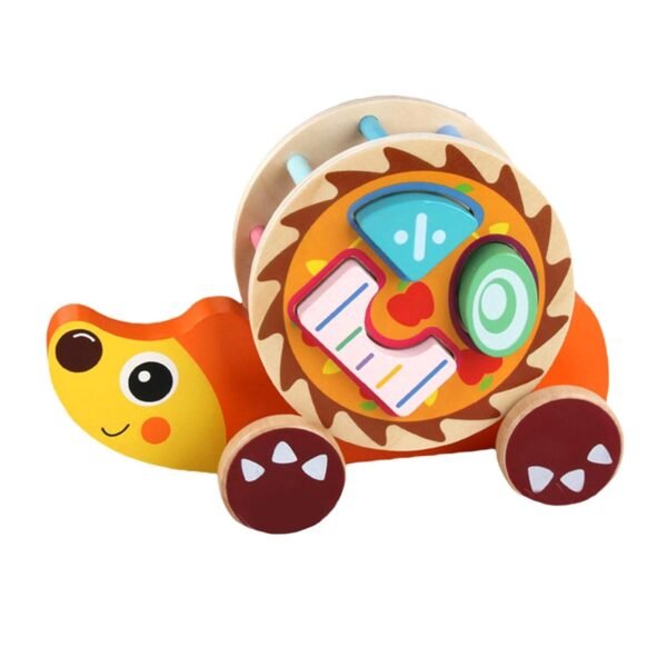 bnf® Wooden Trailer Toy Creative for Kids Age 0-3 Years Hedgehog Baby | Toys for Baby | Developmental Baby Toys - Image 6