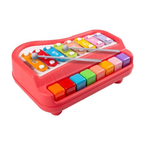 WizToy 2 in 1 Piano Xylophone for Kids (3 Month Warranty)| Musical Toys for Kids Aged 1-3 Years Old, Multicolored Keyboard, Preschool Educational Musical Learning Toy for Baby Girls Boys