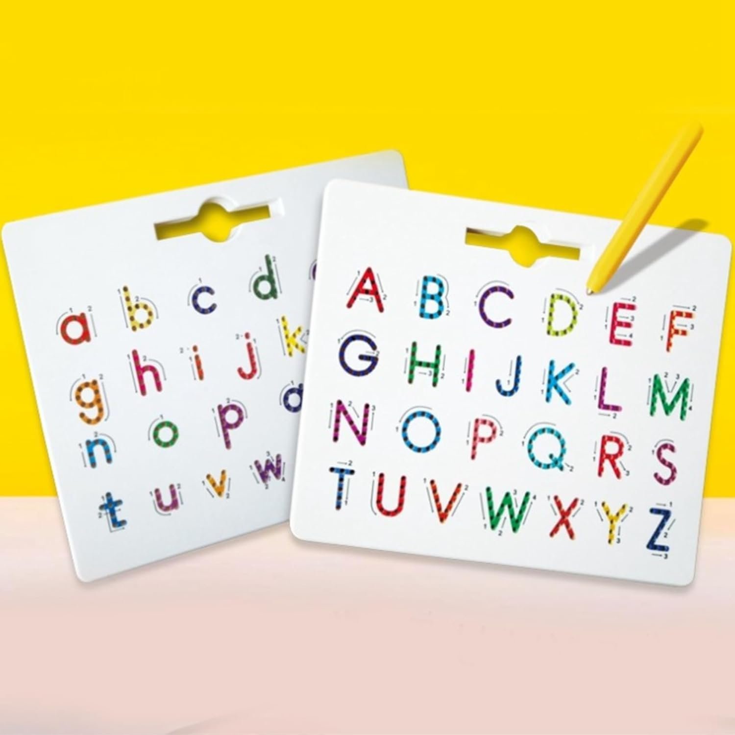 Magnetic Alphabet Tracing Board, Double-Sided 2-in-1 Learning & Writing Board, STEM Toy for Toddlers, Letter & Number Tracing Board with Magnet & Stylus Pen, Montessori Educational Toy - Image 3