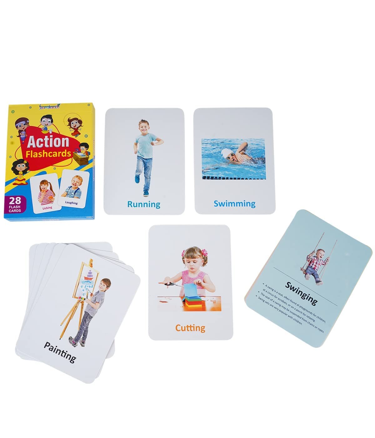Premium Flash Cards for Kids Early Learning (Combo Set of 20) | Easy & Fun Way of Learning 1 Year to 6 Years Babies Smart Toys - Image 3