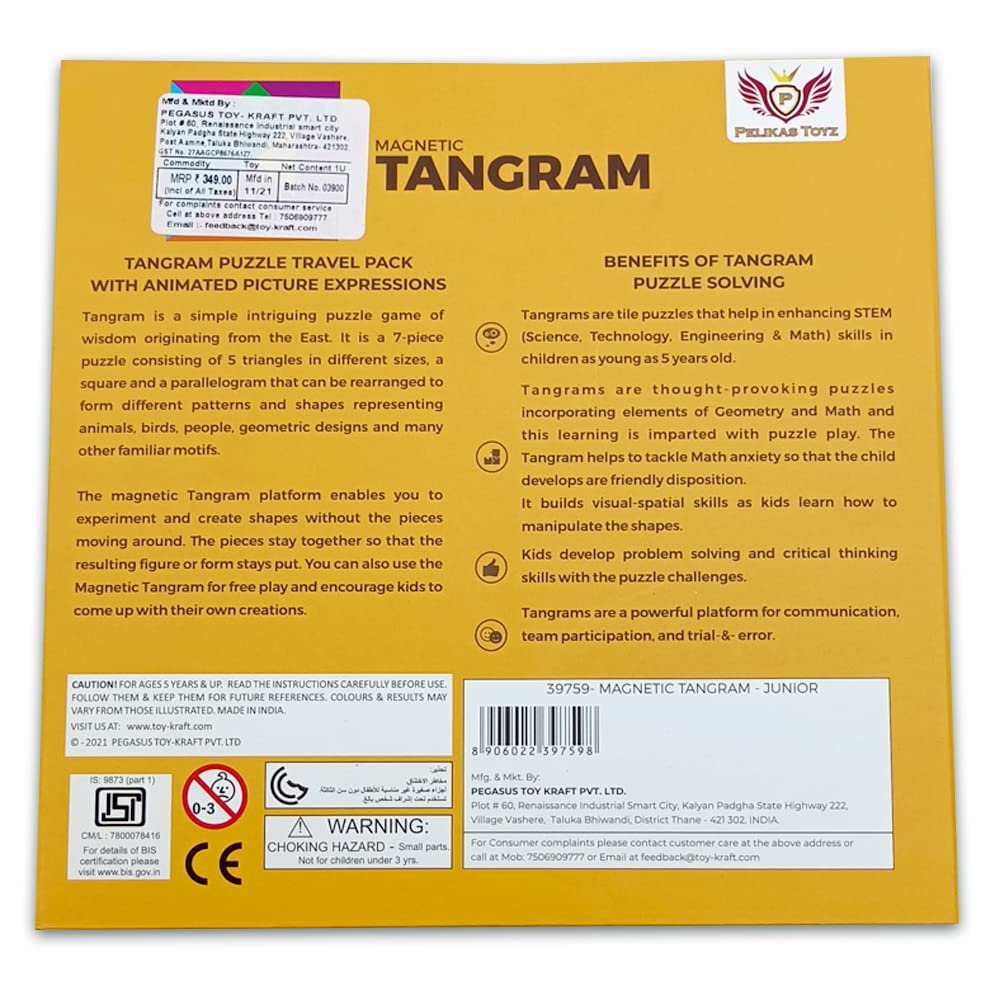 Birthday Party Return Gift for Kids 5 to 7 Year Pack of 5 Pcs - Magnetic Tangram for Kids 5 to 7 - Image 6