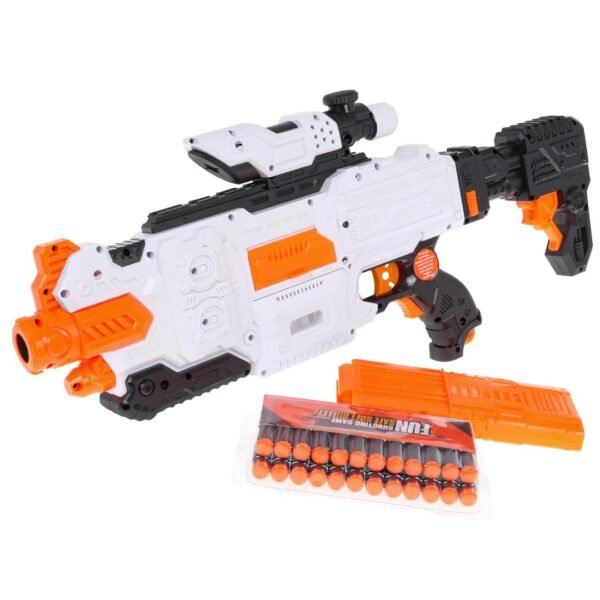 MiniExplorer Automatic Alfa Striker Electronic Machine Gun Dart Water Blaster with 20 Darts, Lens and Removable Stock Barrel Outdoor Toys for 8 Year Old Boys & Girls - Image 5