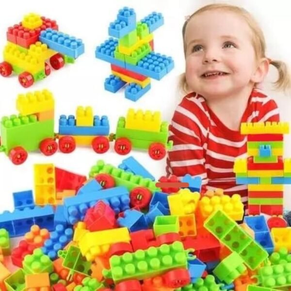 Unbreakable Building Blocks Toy Set for 3-8 Years Old Kids Boys & Girls,Multi Color,200 Piece (Kids Block Toy) - Image 6