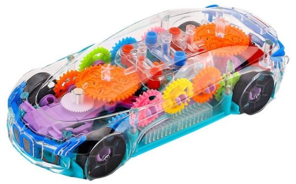 VVE Transparent Concept Vehicles with 3D Flashing Led Lights and Musical Vehicle for Kids, Toy for 2-5 Year Kids and Children, Transparent (Color May Vary) (Concept Train) - Image 3