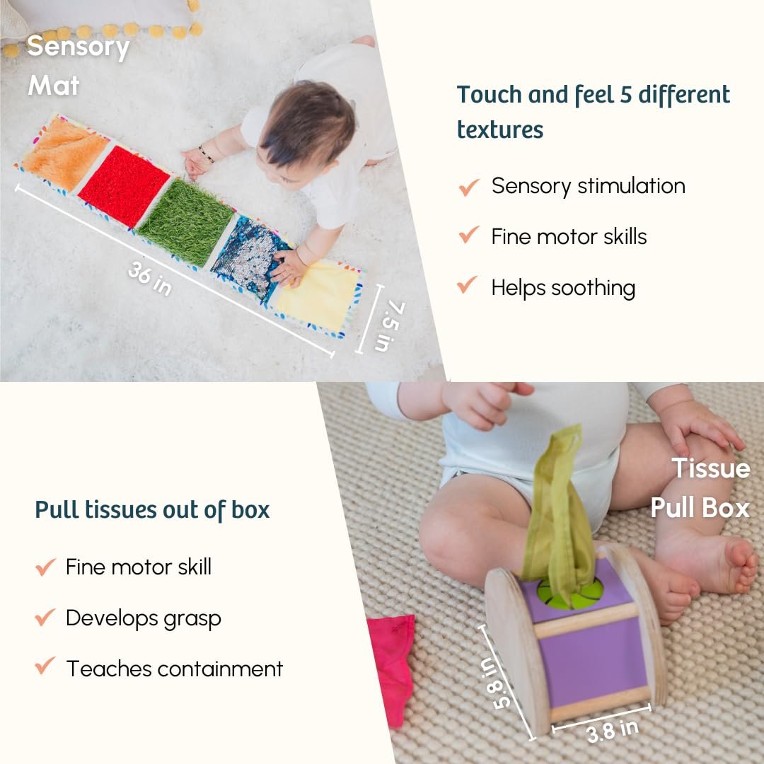 Curious Cub Montessori Learning Wooden Baby Toys | Box 4: 7+ Months | Montessori Toys For 7+ Months |Early Child Development,Sensory Toy & Fine Motor Skills|New Born Baby Toy|Gifts For New Born Babies - Image 4